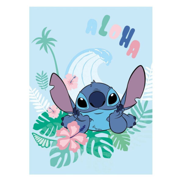 Disney Lilo and Stitch Aloha coral fleece-filt 100x150 cm