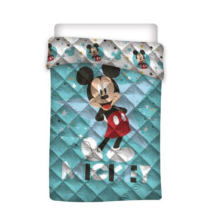 Disney Mickey Pose quiltat överkast, täcke 140x200 cm