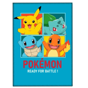 Pokémon blå fleecefilt 100x140 cm