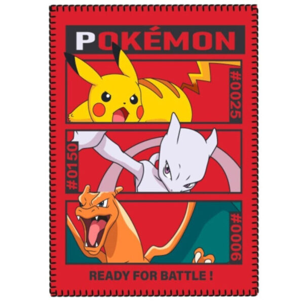 Pokémon Battle fleecefilt 100x140 cm