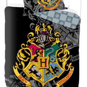 Harry Potter Crest påslakanset 140x200 cm, 70x90 cm