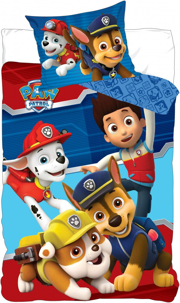 Paw Patrol Slumber barns påslakanset 100x135 cm, 40x60 cm