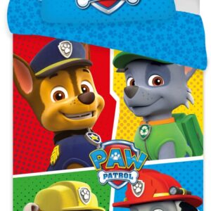 Paw Patrol Colors barnsängkläder 100x135 cm, 40x60 cm