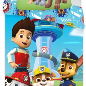 Paw Patrol on Deck Paws barnbäddset 100x135 cm, 40x60 cm