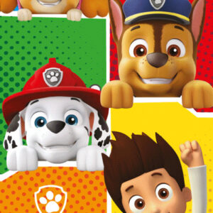 Paw Patrol Colors badhandduk, strandhandduk 70x140 cm