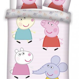 Greta gris Little Friends barns påslakan 100x135 cm, 40x60 cm