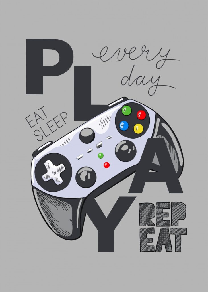 Gamer polarpläd 100x140 cm