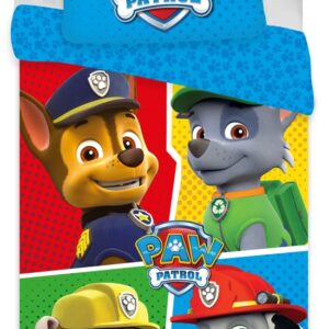 Paw Patrol mikrofiber påslakanset 140x200 cm, 70x90 cm