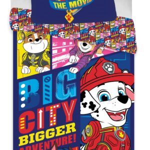 Paw Patrol Big City påslakanset 140x200 cm, 70x90 cm