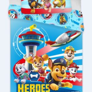 Paw Patrol påslakanset 135x200 cm, 80x80 cm
