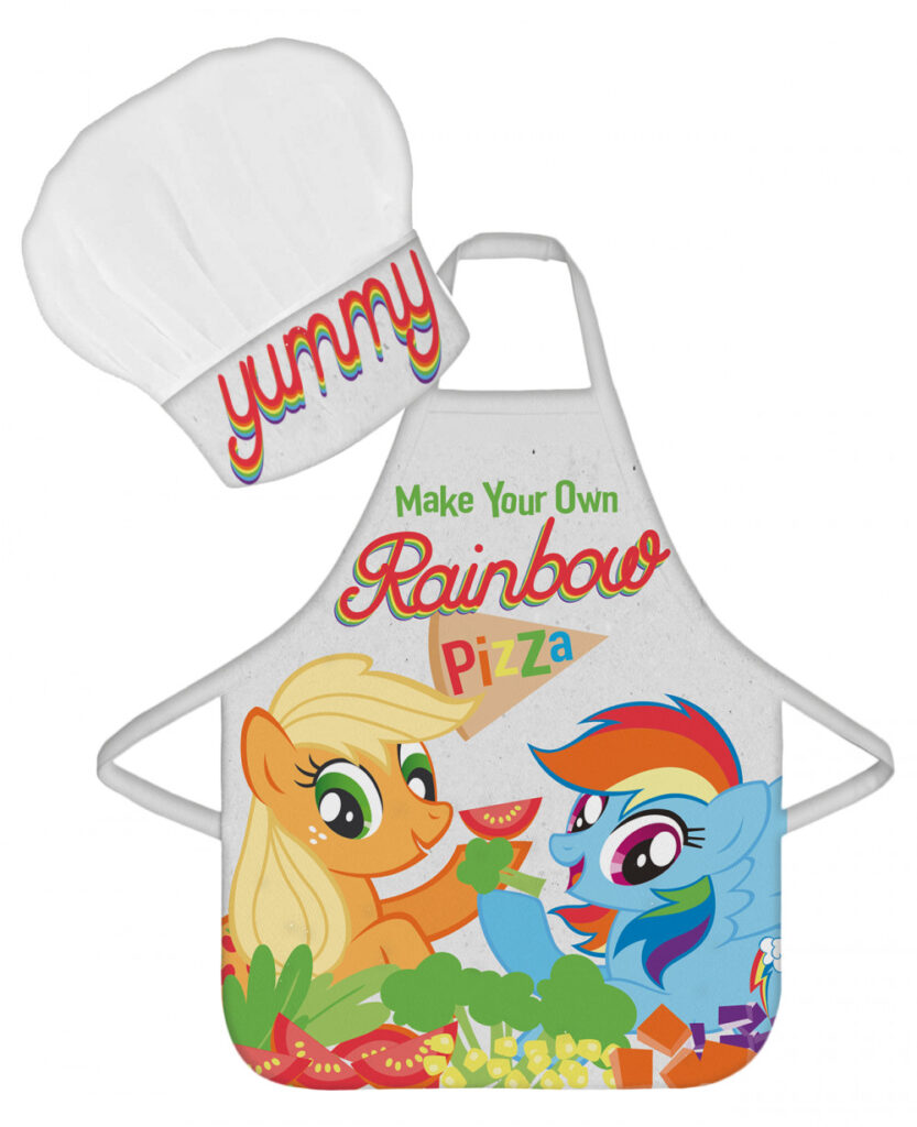 My Little Pony Rainbow Pizza barnförkläde 2-delars set