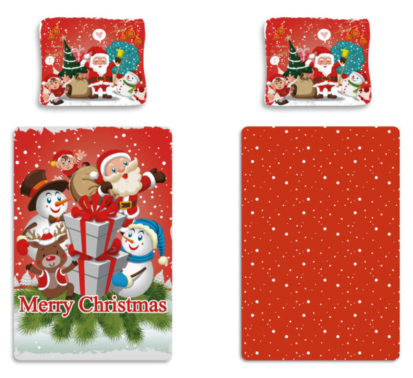 Christmas Merry påslakanset / bäddset, 140x200 cm, 70x90 cm, bomull