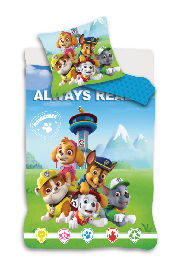 Paw Patrol Always barnbäddset 100x135 cm, 40x60 cm