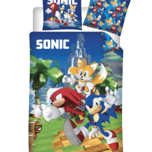 Sonic the Hedgehog Speedy Dreams påslakan 140x200 cm, 70x90 cm