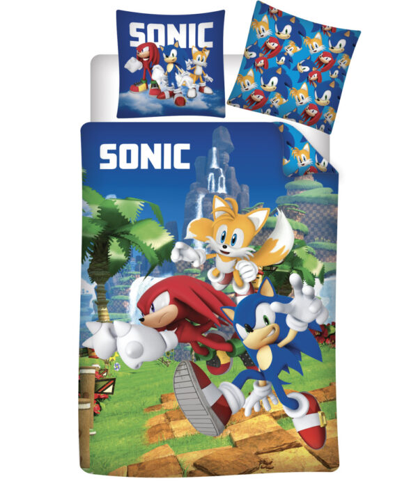 Sonic the Hedgehog Speedy Dreams påslakanset / bäddset 100x135 cm, 40x60 cm