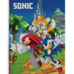 Sonic the Hedgehog fleecefilt 100x140 cm