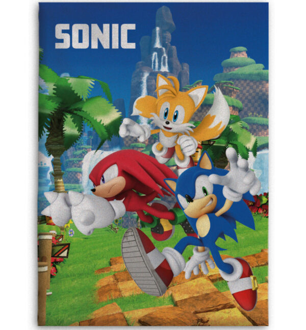 Sonic the Hedgehog Speedy Dreams fleecefilt 100x140 cm