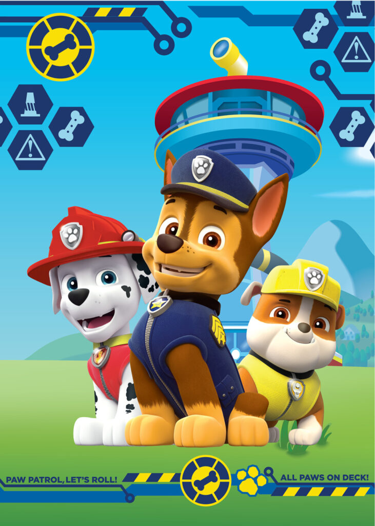 Paw Patrol Paws on Deck fleecefilt 100x140 cm