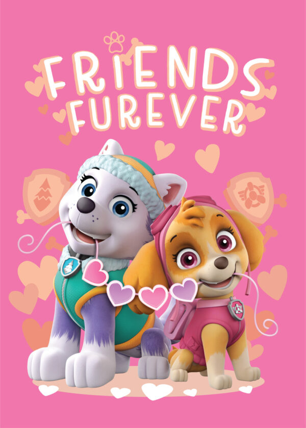 Paw Patrol Friends Furever fleecefilt 100x140 cm