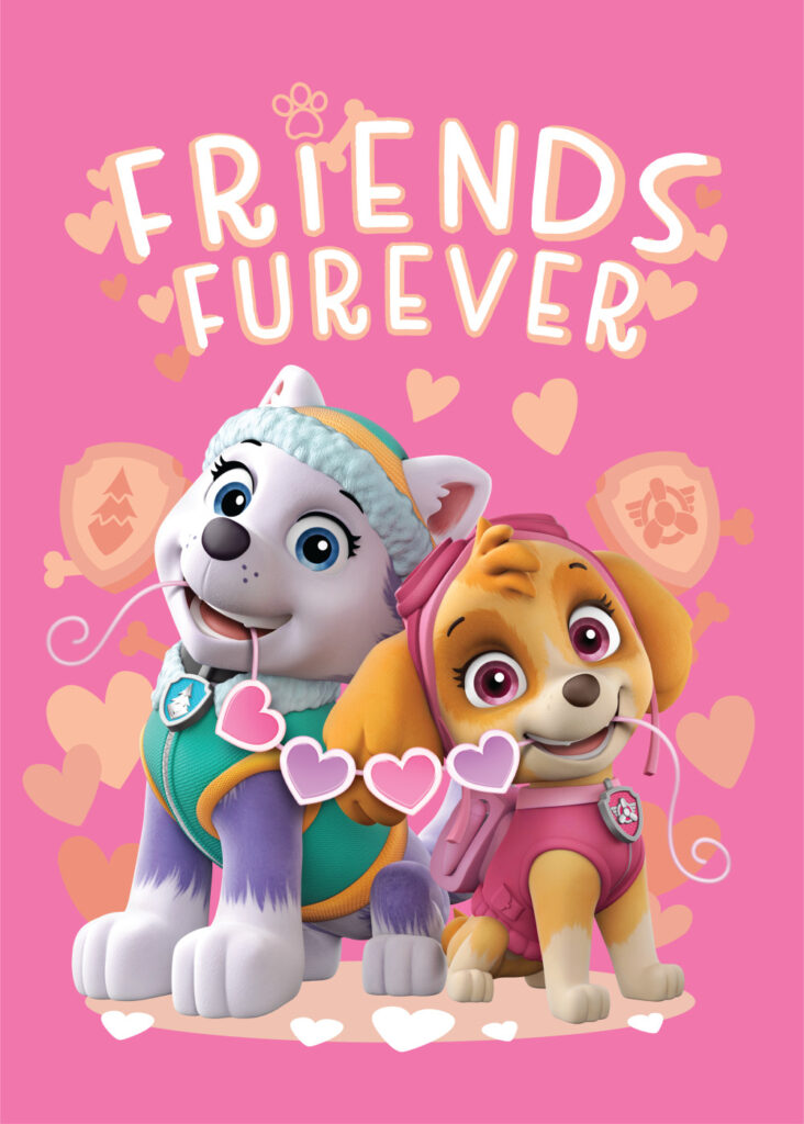 Paw Patrol Friends Furever fleecefilt 100x140 cm