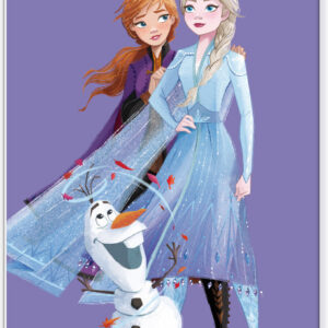 Disney Frozen lila fleecefilt 100x140 cm