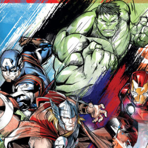 Avengers Drew badhandduk, strandhandduk 70x140 cm