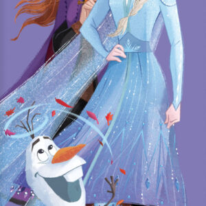 Disney Frozen lila badhandduk, strandhandduk 70x140 cm