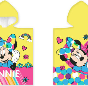 Disney Mimmi Pigg gul strandhandduk poncho 50x100 cm