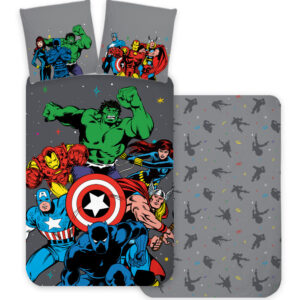 Avengers Classic Comic Style påslakanset 140x200 cm, 70x90 cm
