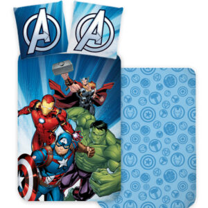 Avengers Power Strike barnsängkläder 100x135 cm, 40x60 cm