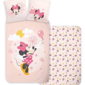 Disney Mimmi Pigg barns påslakan 100x135 cm, 40x60 cm