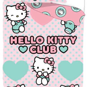 Hello Kitty Club påslakanset 140×200 cm, 70×90 cm