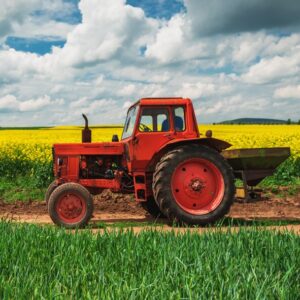 Tractor Field Work handduk för händer och ansikte, 30x50 cm