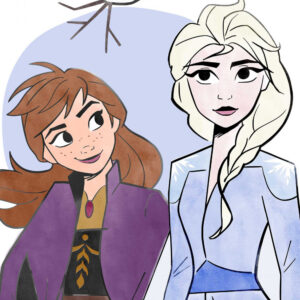Disney Frozen Family handduk, ansiktshandduk, 30x50 cm