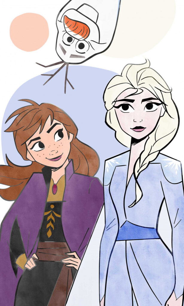 Disney Frozen Family handduk, ansiktshandduk, 30x50 cm