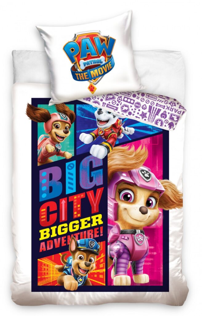 Paw Patrol Bigger Adventure påslakan 140x200 cm, örngott 70x90 cm