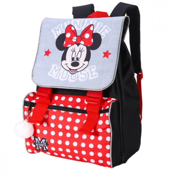 Disney Mimmi Pigg skolväska med pompon, 42 cm