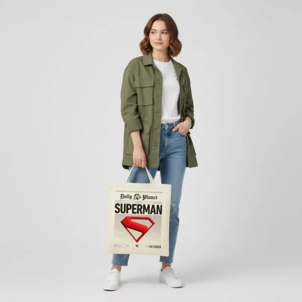 Stålmannen Daily Planet shoppingväska, 40 cm - Bild 5