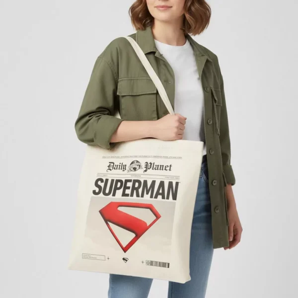 Stålmannen Daily Planet shoppingväska, 40 cm - Bild 6