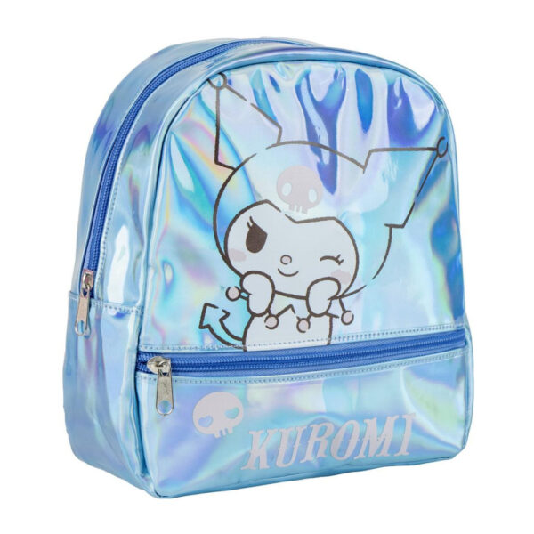 Hello Kitty Kuromi Iridescent holografisk ryggsäck, 23 cm