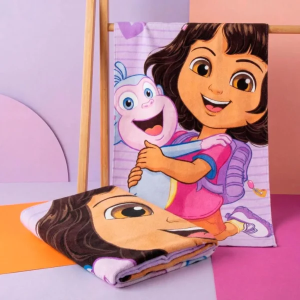 Dora Utforskaren badhandduk, strandhandduk 70x140 cm (Snabbtorkande) - Bild 4