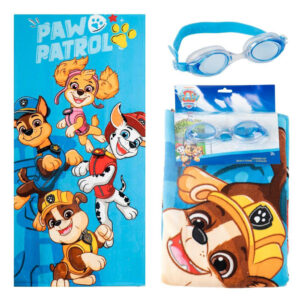 Paw Patrol handduk och simglasögon set