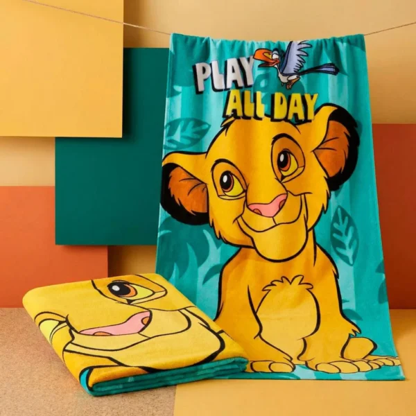Disney Lejonkungen badhandduk, strandhandduk 70x140 cm (snabbtorkande) - Bild 4