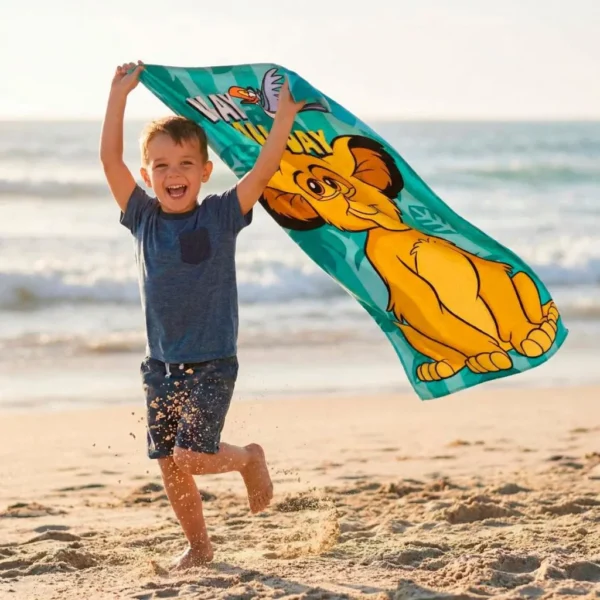 Disney Lejonkungen badhandduk, strandhandduk 70x140 cm (snabbtorkande) - Bild 5