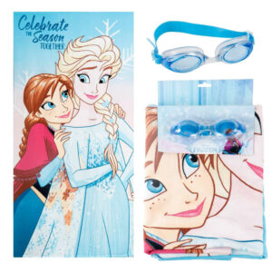 Disney Frozen handduk och simglasögon set
