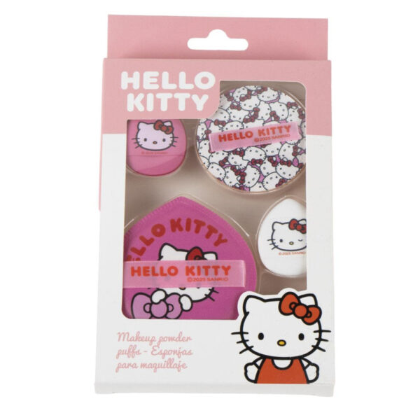 Hello Kitty sminksvampar, set om 4, rosa
