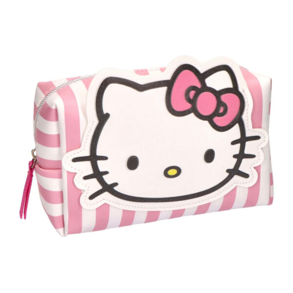 Hello Kitty randig necessär 18 cm