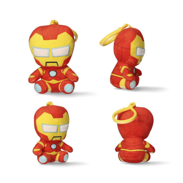Avengers Iron Man 3D plyschfigur med hängare, väsksmycke 13 cm