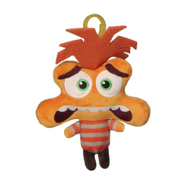 Disney Classics Inside Out 3D Mjukisdocka Anxiety med hängare, 13 cm