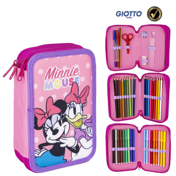 Disney Minnie Daisy pennfodral med 3 våningar